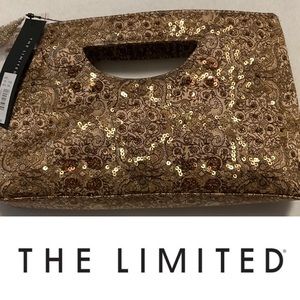 NWT Limited Beaded Clutch With Sequins